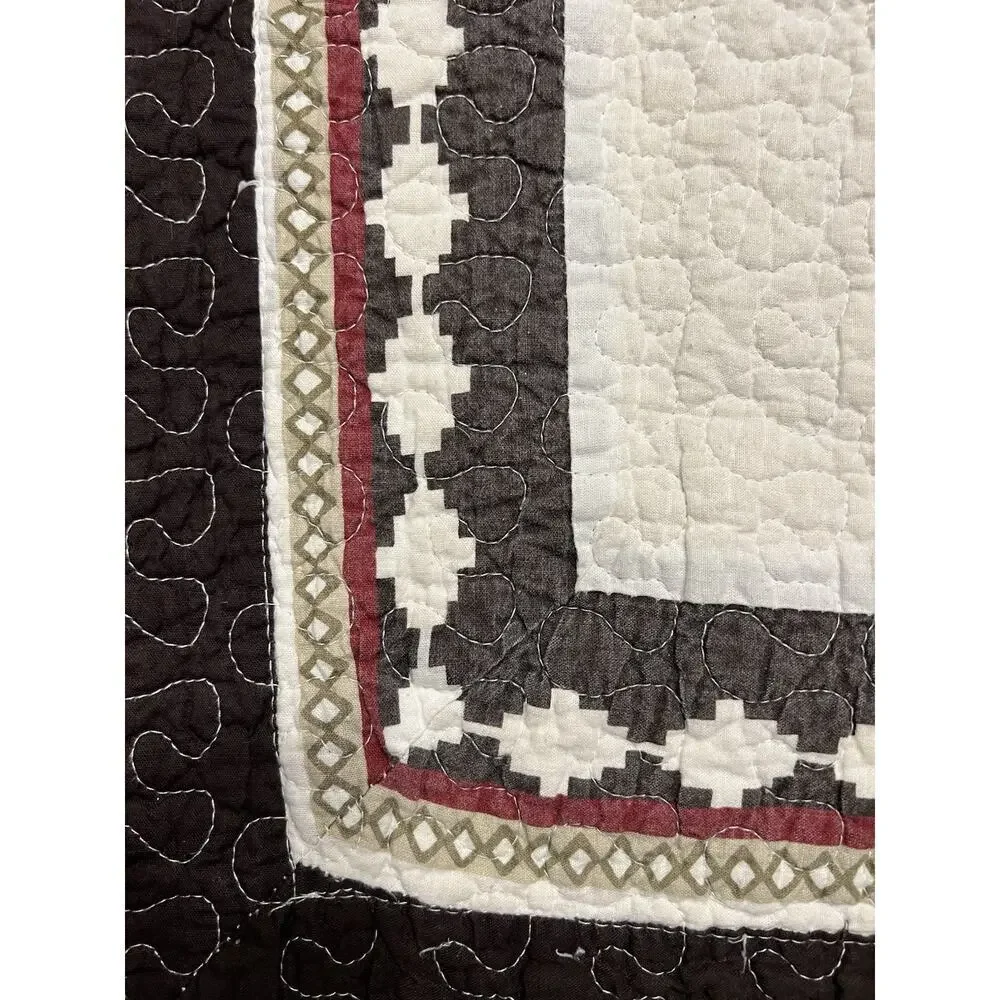 Ruff Hewn Farmhouse Pair Quilted Patchwork Pillow Shams